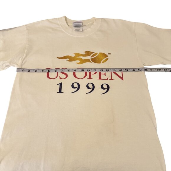 Vintage USTA Gildan US Open Men's XL White 90s Single Stitch T-Shirt Size M - Picture 4 of 7